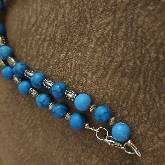 HANDMADE Magnesite Vintage Bead Western Tribal Pendant Necklace - Picture 9 of 9